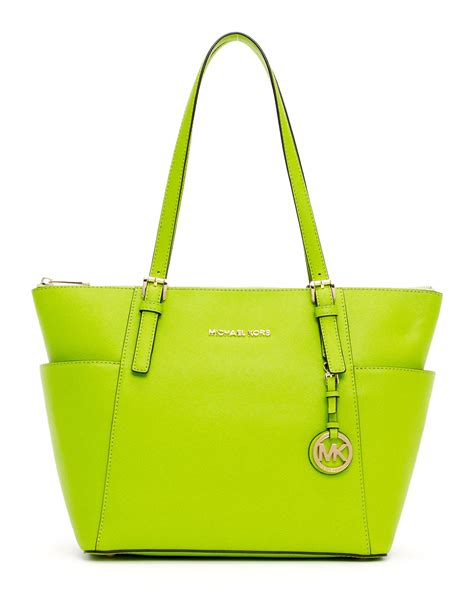 dark green michael kors purse|michael kors lime green purse.